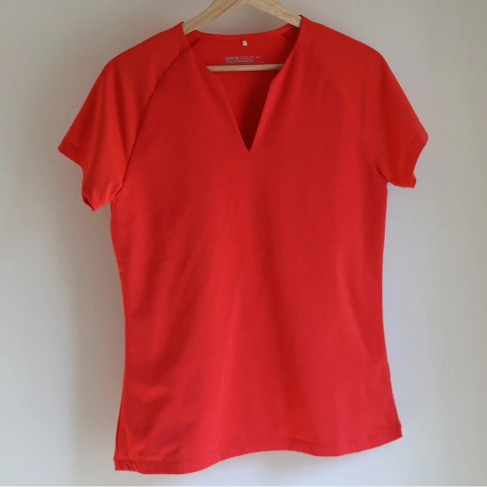 Nike Women's Vivid‎ Red Short Sleeve Top